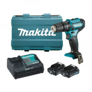 The HP333DSAE: Makita's 12V Max Hammer Driver Drill Kit, delivering power and precision for drilling and driving tasks with ease.