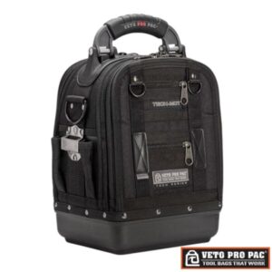 An image of a VETOTECHMCTBLACK tool bag in front of a white background.