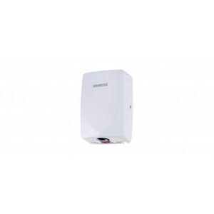 An image of a white FAN7418 Manrose Thin Dry Hand Dryer in front of a white background.