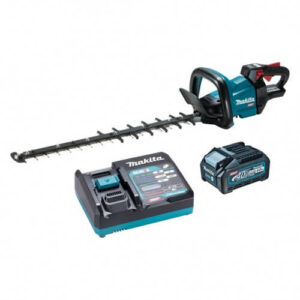 The UH006GM101 - Makita 40V Max Brushless 600mm Hedge Trimmer Kit, available at The Sparky Shop, is the ultimate tool for transforming your outdoors.