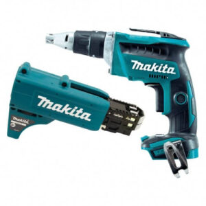 A picture of a Makita 18V Brushless High Speed Screwdriver against a white background.