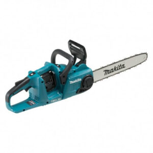 A picture of a Makita 400mm Brushless Chainsaw against a white background.