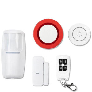 An image of the Smart WIFI Home Security Kit in front of a white background.