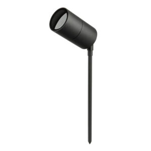An image with a black Seaford LED Garden Spotlight in front of a white background.
