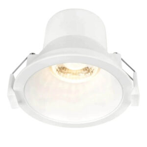 An image of a white Archy LED CCT Recessed Face Downlight in front of a white background.